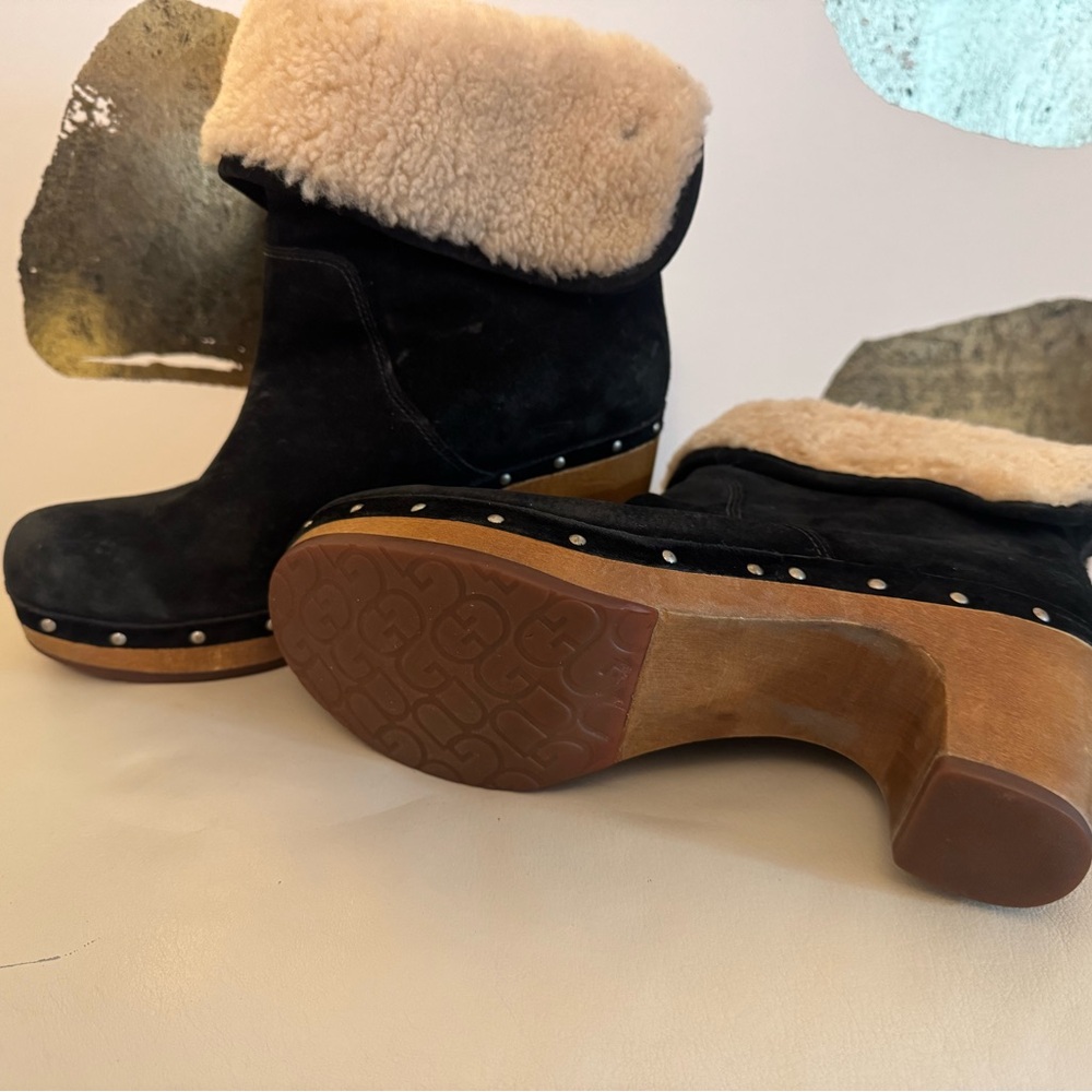Ugg Black Suede Winter Boots - image 3